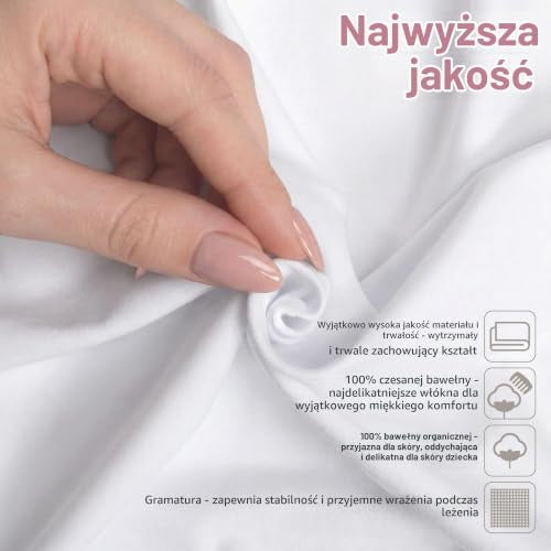BABYBAY Deluxe Organic plachta 89x50 cm biela