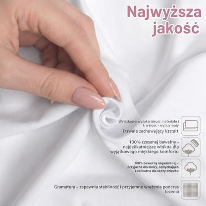 BABYBAY Deluxe Organic plachta 89x50 cm biela