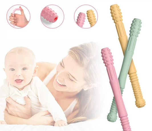 VICLOON teething tubes 4 pieces + 4 brushes