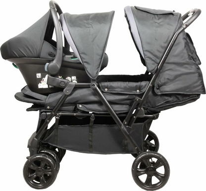 BAMBISOL double stroller + group 0 car seat
