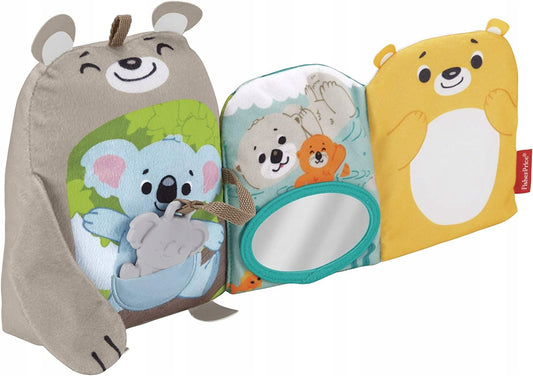 FISHER-PRICE aktivačná senzorická knižka 3m+