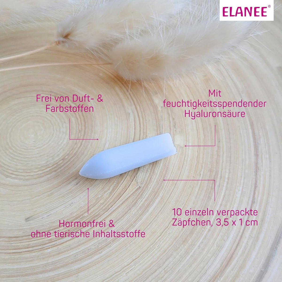 ELANEE óvulos vaginais hidratantes sem hormonas x10