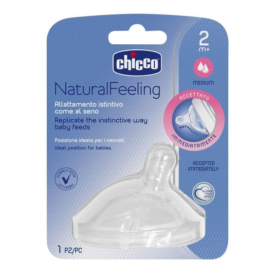 CHICCO cumlík na fľašu NaturalFeeling 2m+