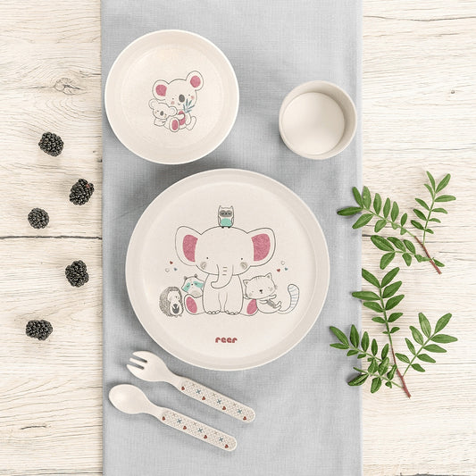 REER 4-delige set servies LOVELY FRIENDS