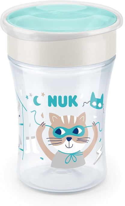 NUK Magic Cup netečúci pohár s náustkom 360° 230 ml 8 m+
