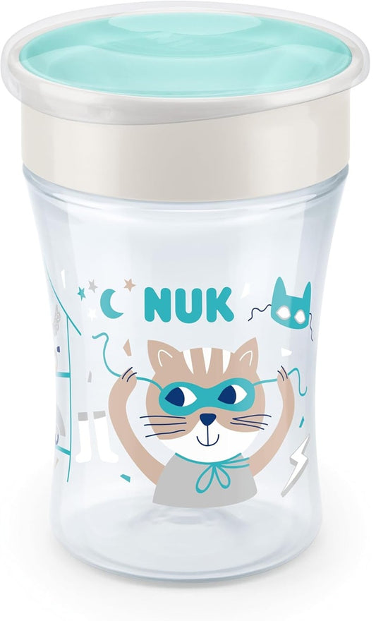 NUK Magic Cup netečúci pohár s náustkom 360° 230 ml 8 m+