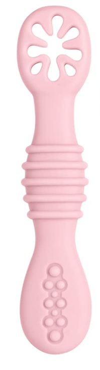 VICLOON Sticky Spoon silikónová lyžička 2,5 x 10 cm 4 m+ ružová