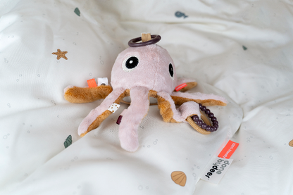 DONE BY DEER závesná hračka na kočík a postieľku, vibrujúca MEDÚZA JELLY, 20 cm