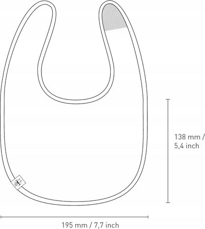 LASSIG bavlnený podbradník na suchý zips x3 0-6 mes.