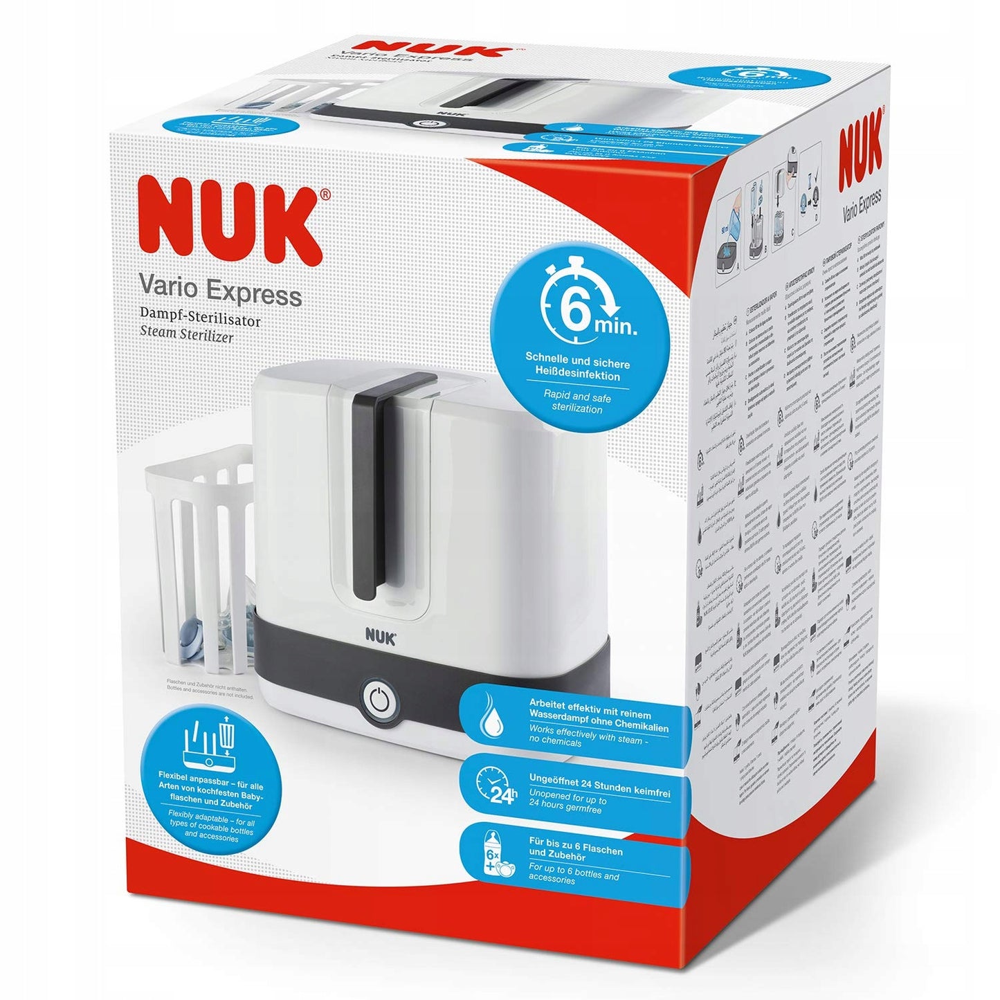 NUK Vario Express 6-Minute Steam Sterilizer