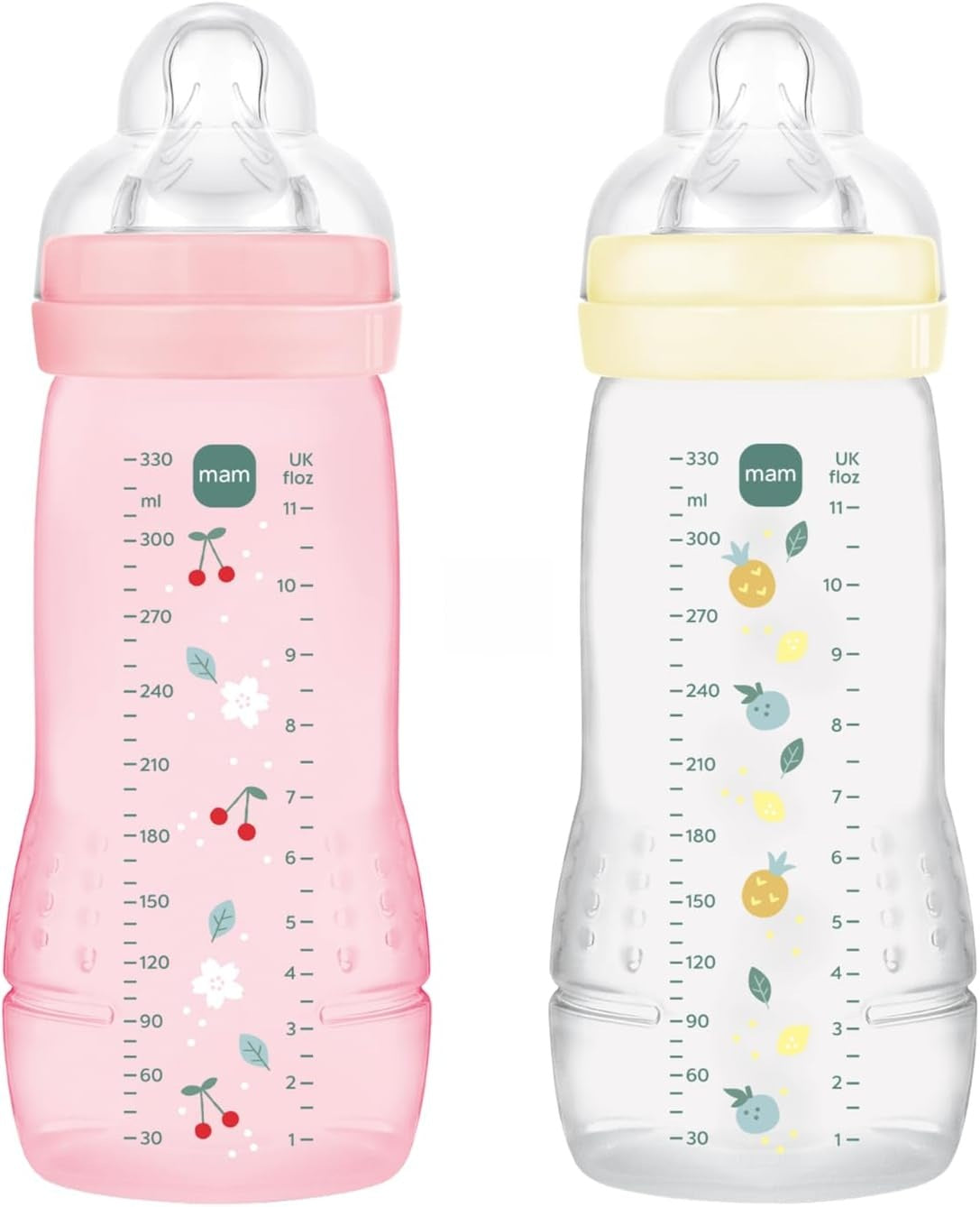 MAM Easy Active set de biberoane 2x 330 ml 6 m+ tetină 4 debit foarte rapid