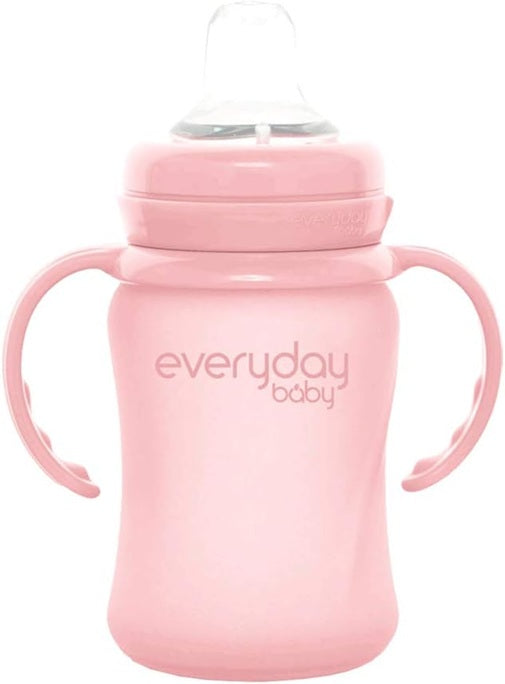 EVERYDAY BABY Sippy Cup sklenený netečúci pohár 150 ml 6 m+