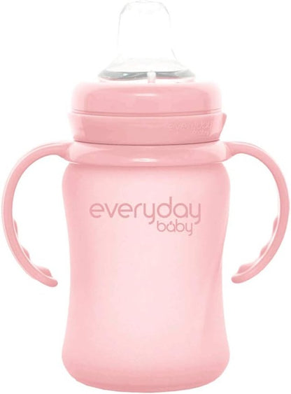 EVERYDAY BABY Sippy Cup sklenený netečúci pohár 150 ml 6 m+