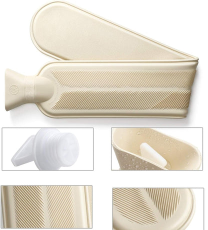 HOMEALEXA gumený termofor na vodu 2 litre + mäkký obal 72 cm