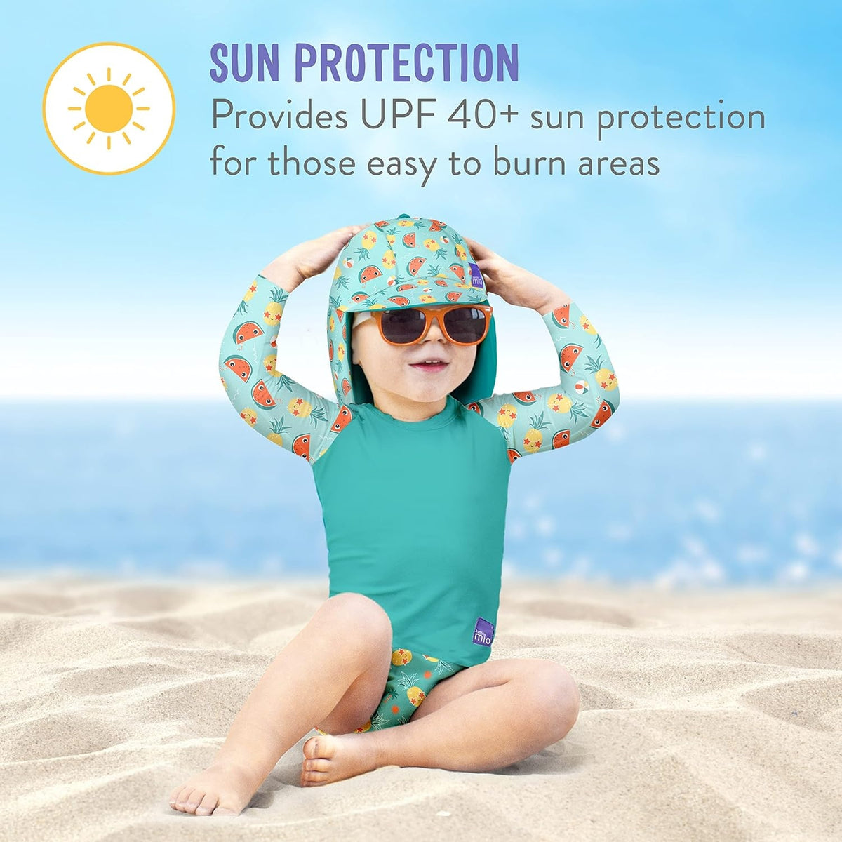 BAMBINO MIO plavecká čiapka 1 – 2 roky UPF obojstranná