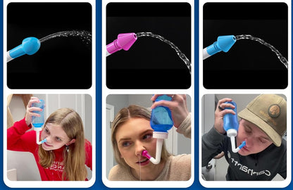 MAOEVER Nasal 300 nosová výplachová pomôcka pre deti a dospelých, 3 koncovky, 300 ml