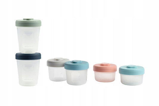 BEABA nádoby na jedlo 2x90 ml, 2x150 ml, 2x250 ml