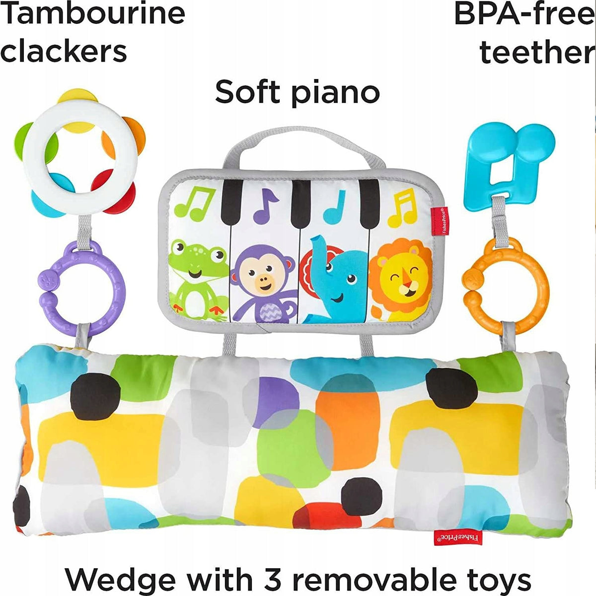 FISHER-PRICE vankúš na hranie na brušku PIANO