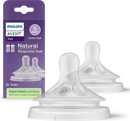 PHILIPS AVENT Natural Response cumik, 5-ös folyás, extra gyors, 2 db