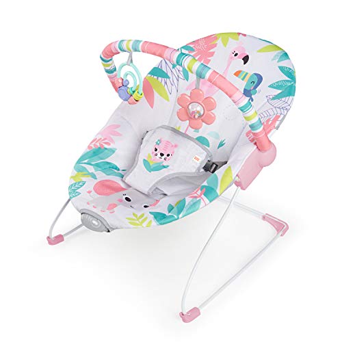 BRIGHT STARTS Flamingo Vibes leżaczek z wibracjami – zdjęcie 1