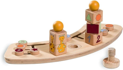 HAUCK Alpha Play Sorting Set tácka s hračkou ku stoličke