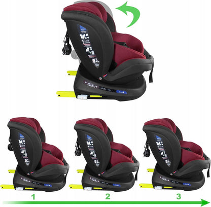 XOMAX S64 autosedačka s otočením o 360°, gr. 0/1/2/3, ISOFIX