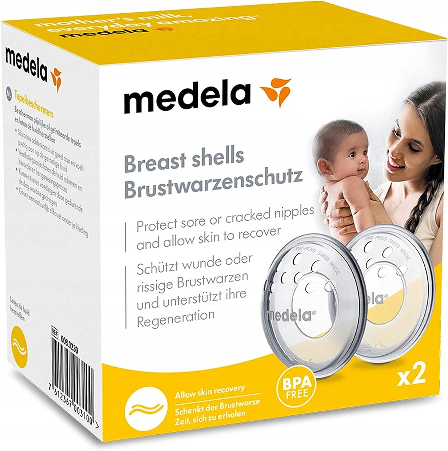 MEDELA ochranné mušle, univerzálne chrániče