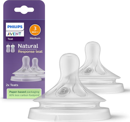 Philips Avent Natural Response cumlík na fľašu (3) 1m+ x2