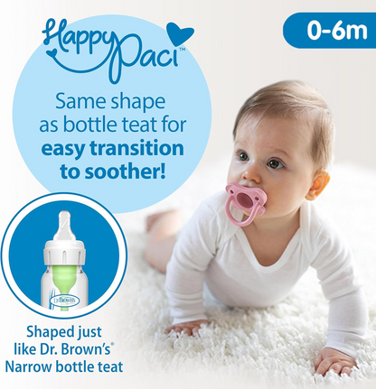 DR BROWN'S HappyPaci soothing pacifier x2