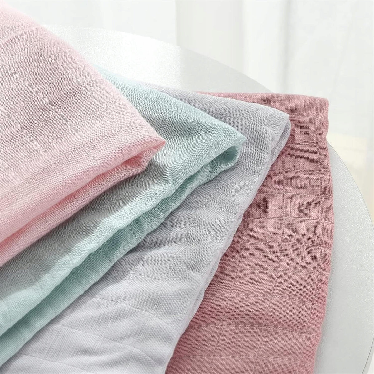 MOMCOZY mušelínové zavinovačky x4 bambus bavlna 120x120