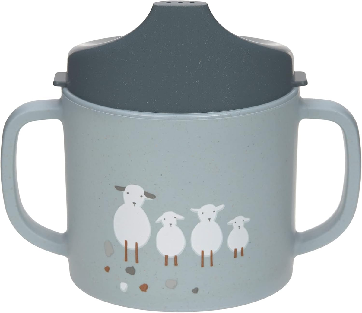 LASSIG Sippy Cup Tiny Farmer Sheep pohár s náustkom 150 ml 6 m+