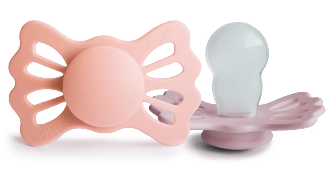 FRIGG BUTTERFLY suzete de calmare 2pack 0-6 luni SILICON