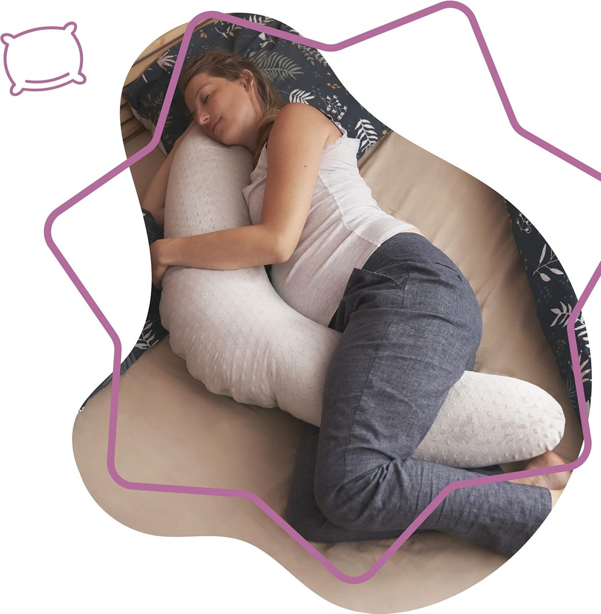 BADABULLE tehotenský vankúš XXL 160cm