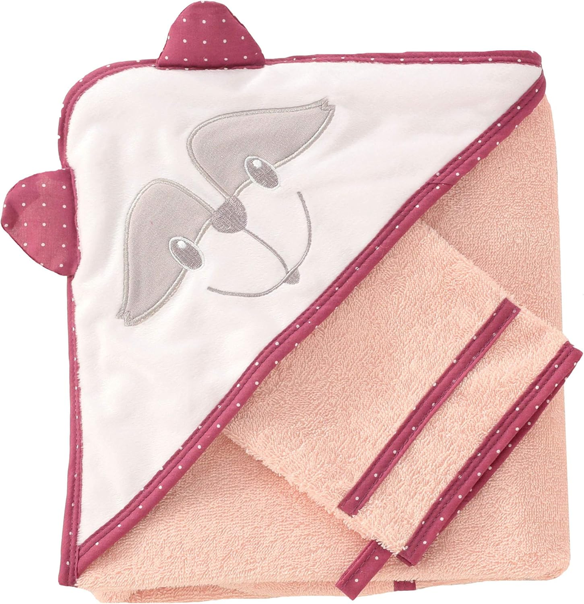 TROIS KILOS SEPT uterák s kapucňou 70x70 cm + umývacia rukavica