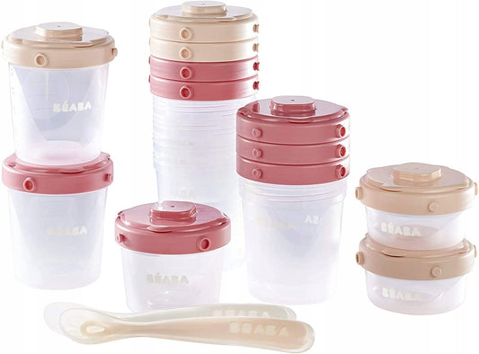 BEABA 12 containers with caps with CLICK system