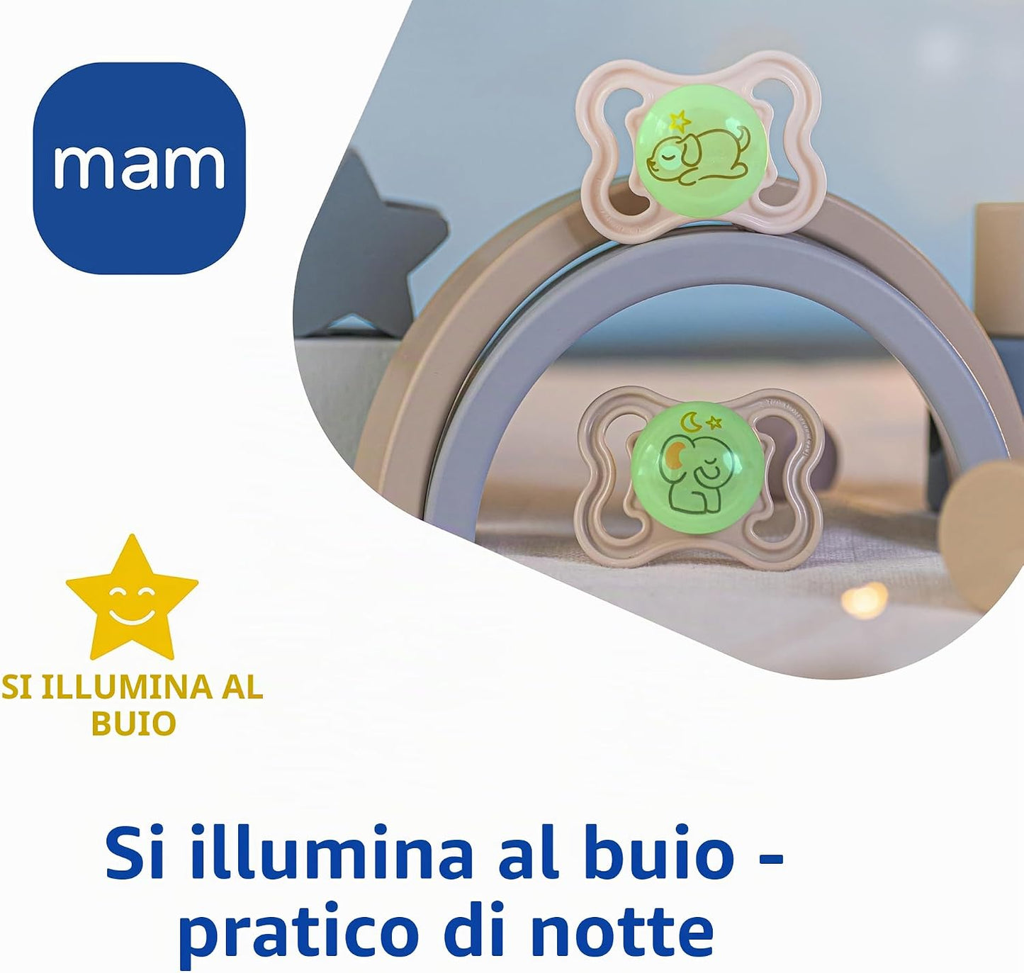 MAM SUPREME NIGHT suzetă din silicon 0-6 luni