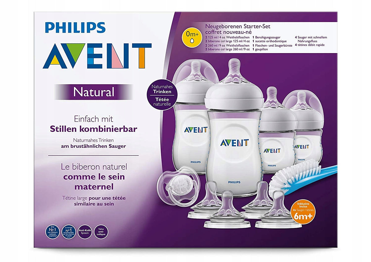 PHILIPS AVENT sada fliaš, 8 cumlíkov, 1 kefka