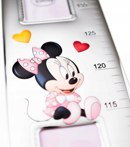 VALENTI Disney Minnie rastový meter zo striebra a dreva 140 cm
