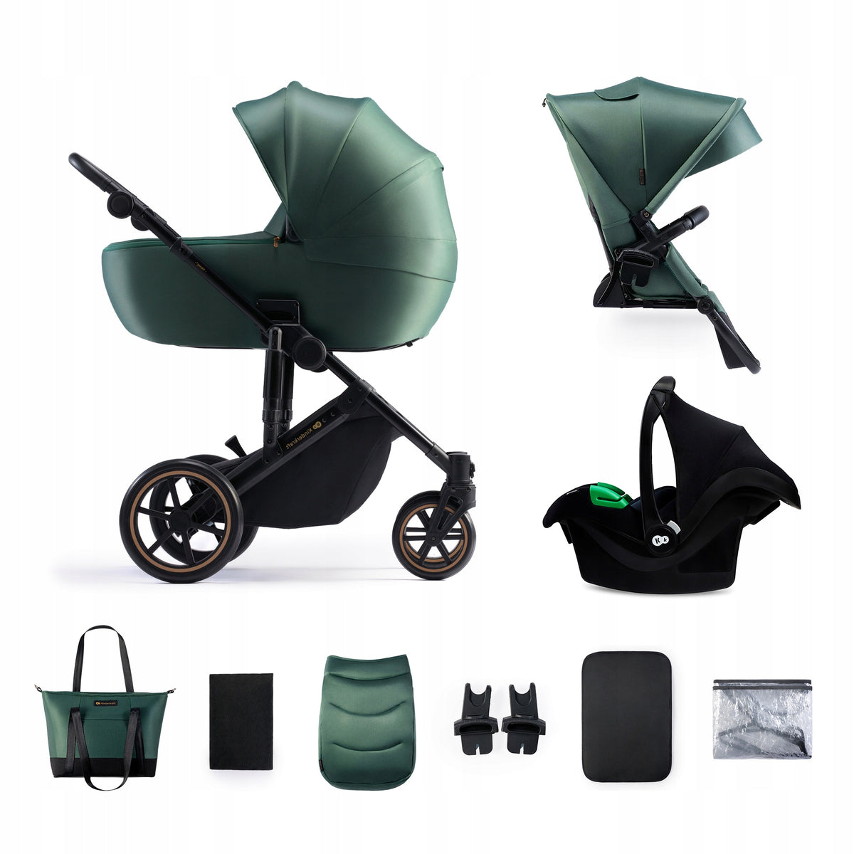 KINDERKRAFT PRIME2 PRO 3v1 multifunkčný kočík do 22kg + autosedačka MINK PRO