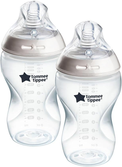 TOMMEE TIPPEE Natural Start fľaša 340 ml ANTI-COLIC 3 mes.+ x2