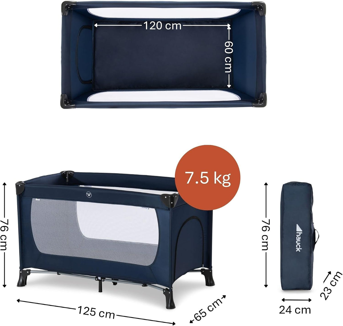 Hauck Dream N Play Plus cestovná postieľka 120x60 do15kg