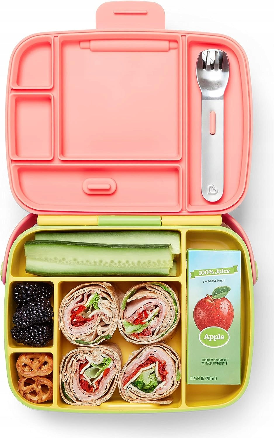 MUNCHKIN Bento Box desiatový box + príbor, 5 priehradok