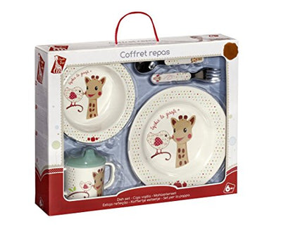 Sophie la Girafe 460007 Kiwi — poglądowy widok naczyń w opakowaniu