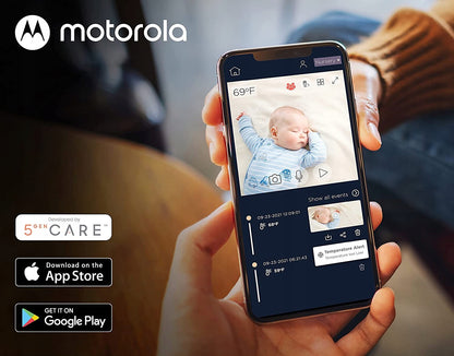 MOTOROLA VM65X Connect elektronisk babyalarm 5" + mast