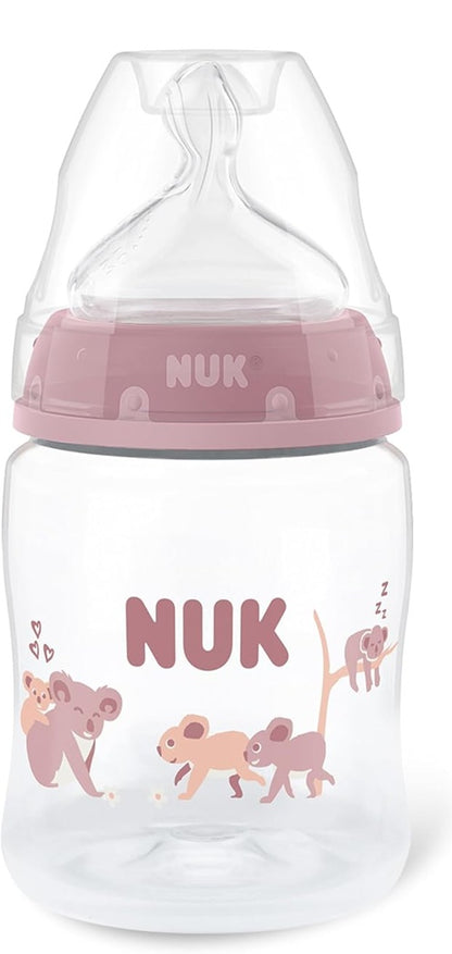 NUK First Choice fľaša 150 ml cumlík S pomalý prietok 0+ KOALA