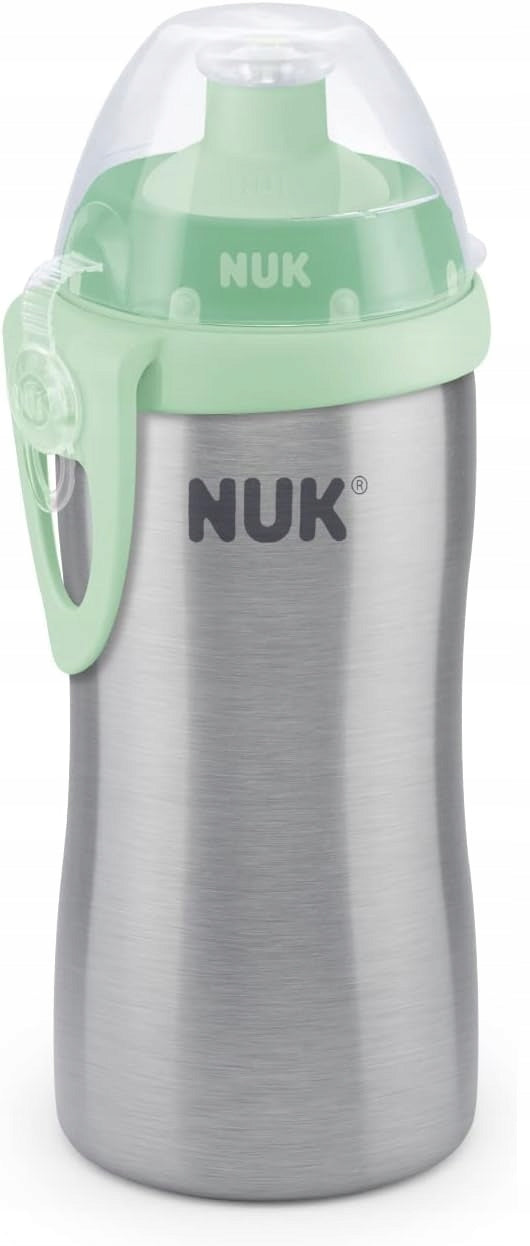 NUK Junior Cup FLES ROESTVRIJ STAAL push-pull-mondstuk 215 ml