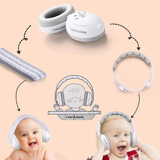 LILIAN & GEMA 2in1 Gehoorbescherming Koptelefoon 25 dB + Etui