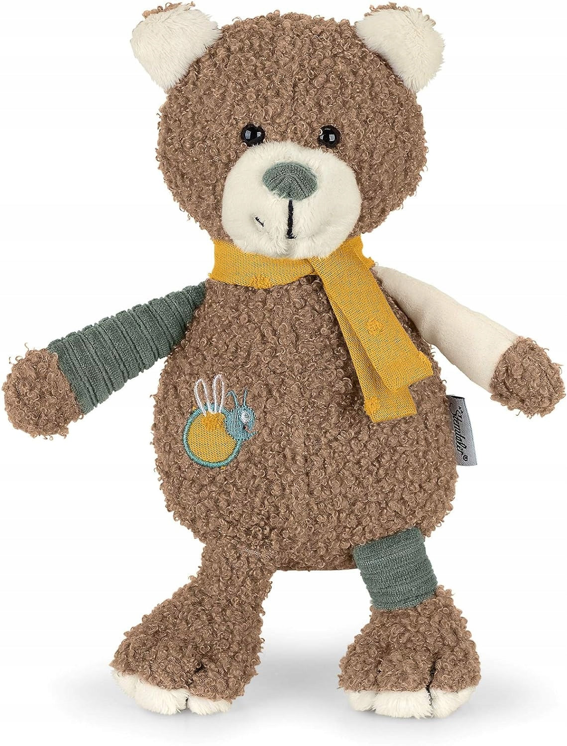 STERNTALER cotton teddy bear comforter with rattle, 23 cm, BEN Bear