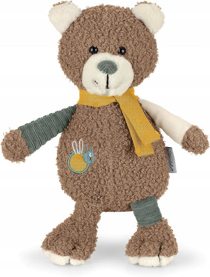 STERNTALER cotton teddy bear comforter with rattle, 23 cm, BEN Bear