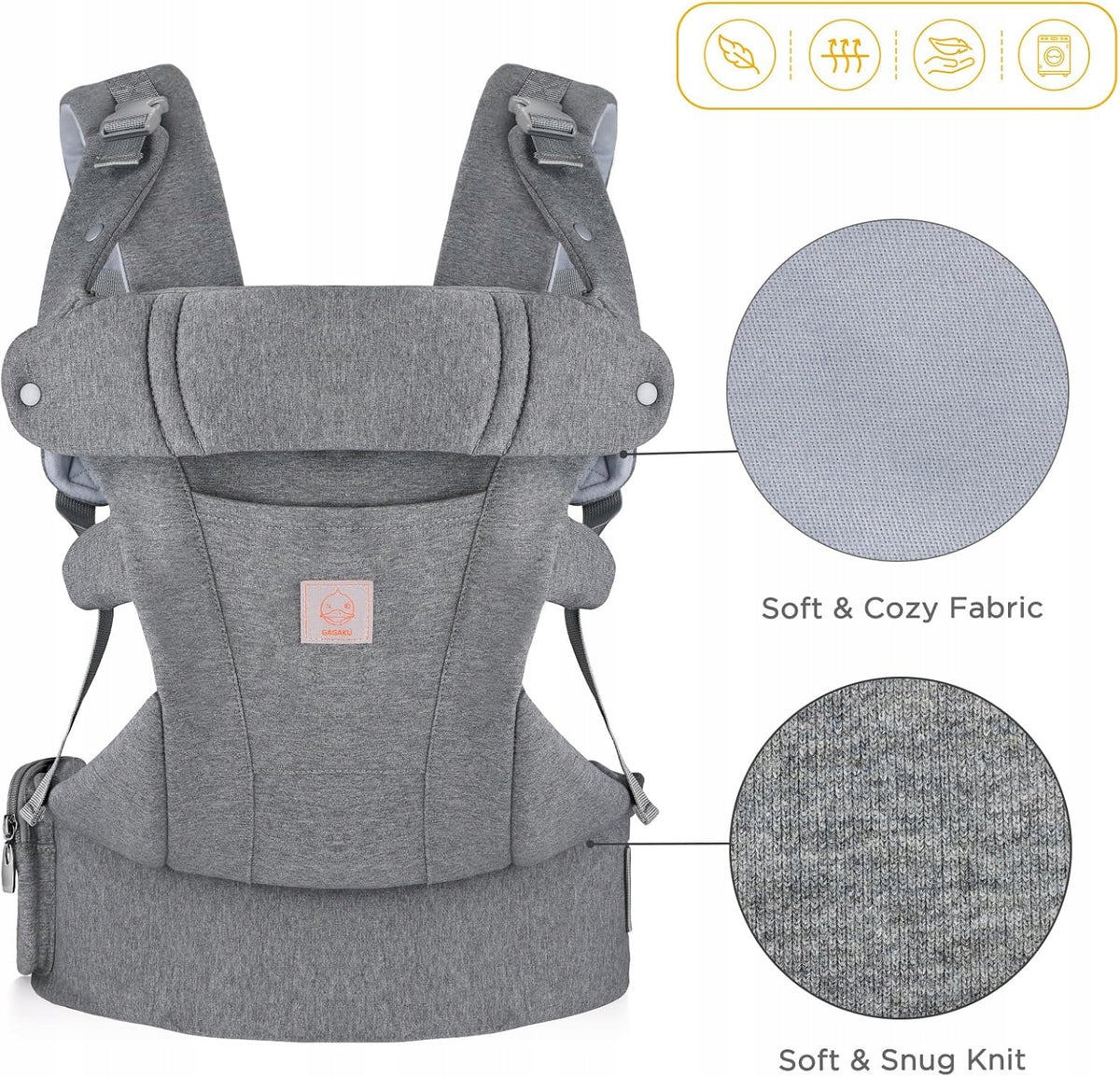 GAGAKU ergonomický nosič pre bábätká, 0-12m